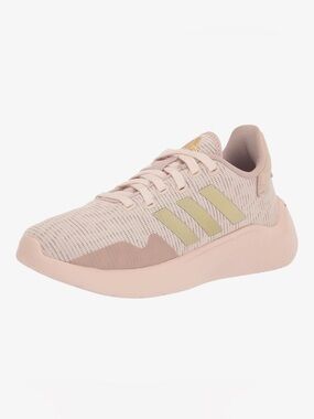 adidas Women's Pale Pink Runner with Gold Stripes